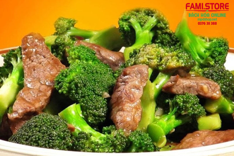 Món thịt bò xào bông cải