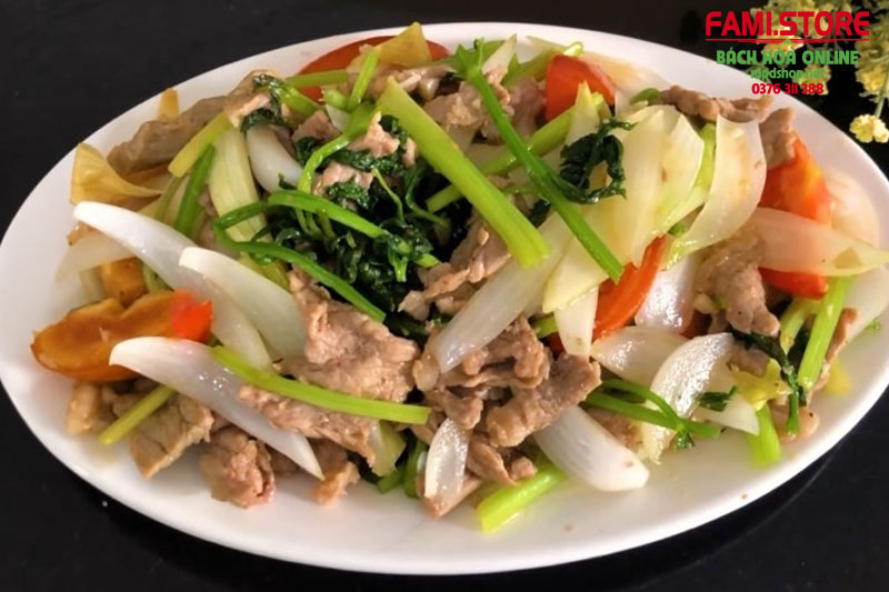 Món thịt bò xào cần tây