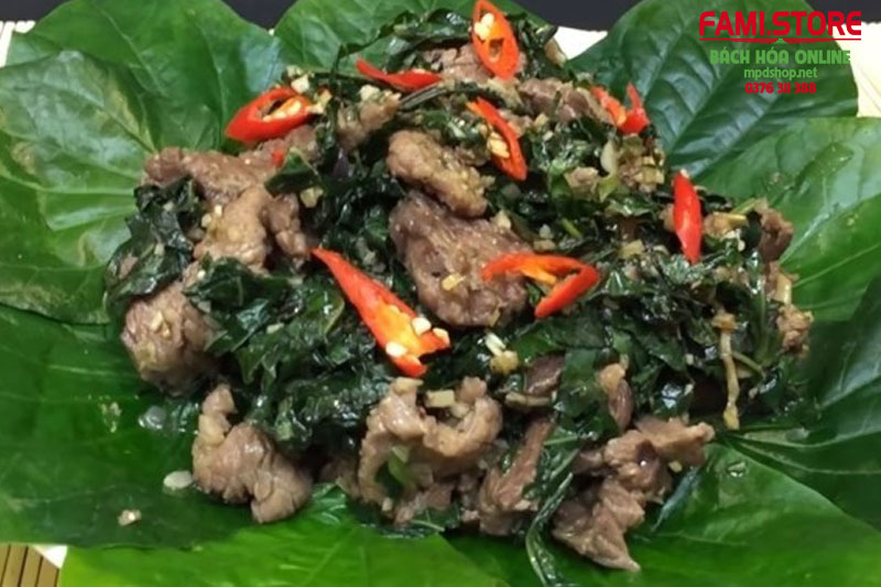 Món thịt bò xào lá lốt