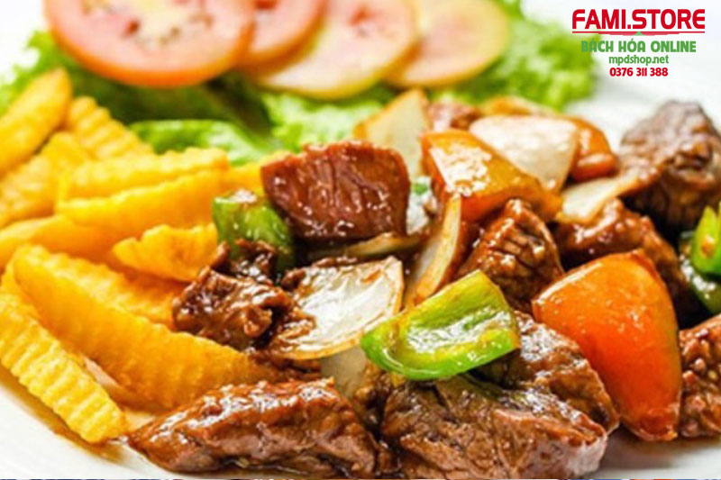 Món bò xào lúc lắc
