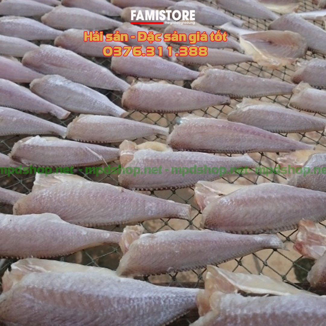 Cá đù 1 nắng là cá phơi dưới một buổi nắng gắt